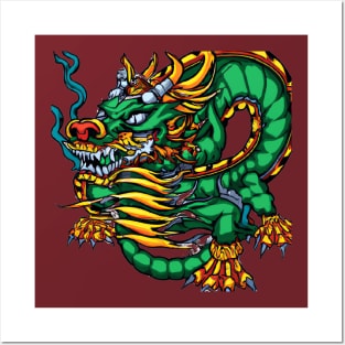 Japanese Dragon Posters and Art